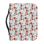 EMS Paramedic Pattern Print Leather Bible Cover