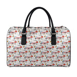 EMS Paramedic Pattern Print Leather Duffle Bag