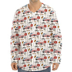 EMS Paramedic Pattern Print Long Sleeve Baseball Jersey
