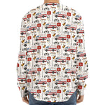 EMS Paramedic Pattern Print Long Sleeve Baseball Jersey