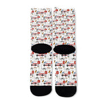 EMS Paramedic Pattern Print Long Socks