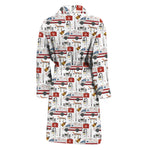 EMS Paramedic Pattern Print Men's Bathrobe