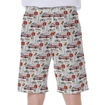 EMS Paramedic Pattern Print Men's Beach Shorts