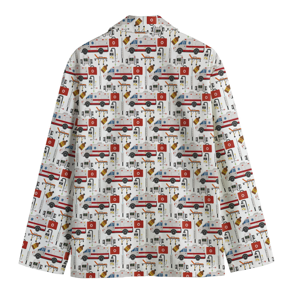 EMS Paramedic Pattern Print Men's Blazer