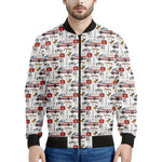 EMS Paramedic Pattern Print Men's Bomber Jacket