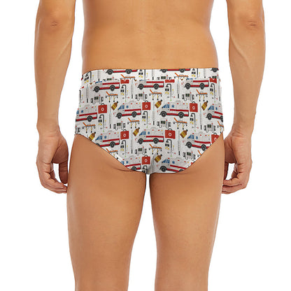 EMS Paramedic Pattern Print Men's Briefs