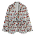 EMS Paramedic Pattern Print Men's Cotton Blazer