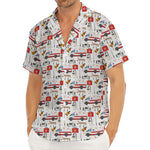 EMS Paramedic Pattern Print Men's Deep V-Neck Shirt