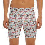 EMS Paramedic Pattern Print Men's Long Boxer Briefs