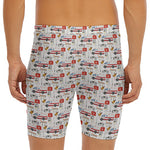 EMS Paramedic Pattern Print Men's Long Boxer Briefs