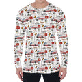 EMS Paramedic Pattern Print Men's Long Sleeve T-Shirt