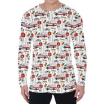 EMS Paramedic Pattern Print Men's Long Sleeve T-Shirt