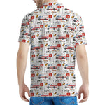 EMS Paramedic Pattern Print Men's Polo Shirt