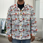 EMS Paramedic Pattern Print Men's Shirt Jacket