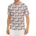 EMS Paramedic Pattern Print Men's Short Sleeve Rash Guard