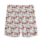 EMS Paramedic Pattern Print Men's Sports Shorts