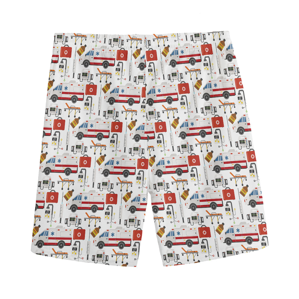EMS Paramedic Pattern Print Men's Sports Shorts