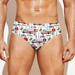 EMS Paramedic Pattern Print Men's Swim Briefs