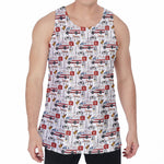 EMS Paramedic Pattern Print Men's Velvet Tank Top