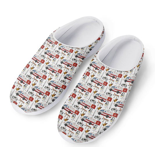 EMS Paramedic Pattern Print Mesh Casual Shoes