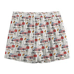 EMS Paramedic Pattern Print Mesh Shorts