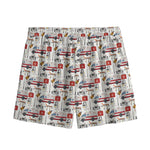 EMS Paramedic Pattern Print Mesh Shorts