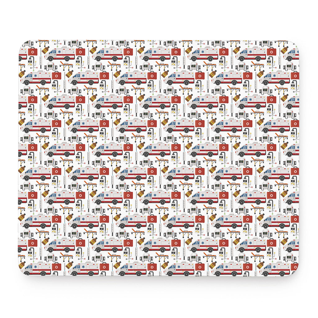 EMS Paramedic Pattern Print Mouse Pad