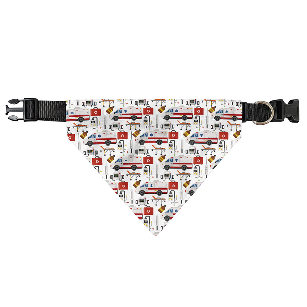 EMS Paramedic Pattern Print Over The Collar Dog Bandana