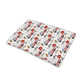 EMS Paramedic Pattern Print Pet Cooling Mat Cover