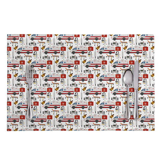 EMS Paramedic Pattern Print Placemat