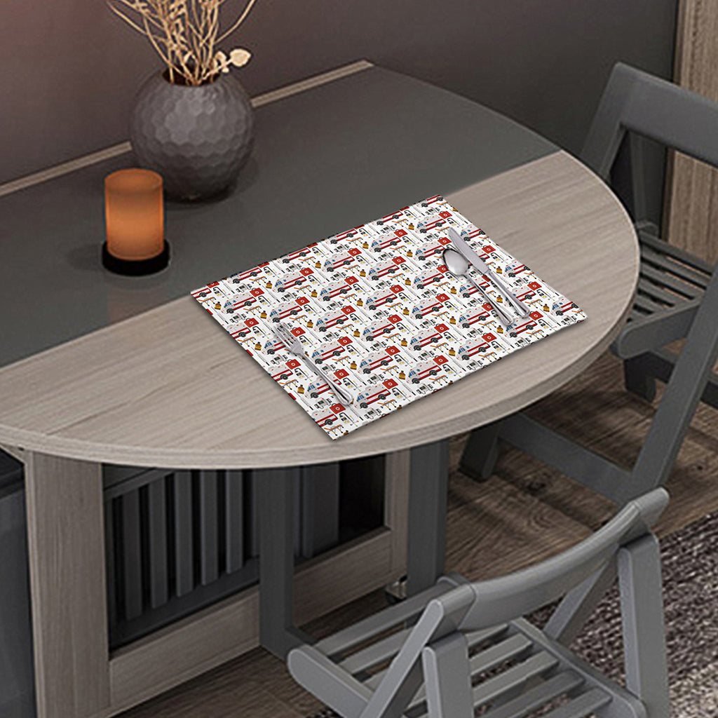 EMS Paramedic Pattern Print Placemat