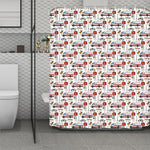 EMS Paramedic Pattern Print Polyester Shower Curtain
