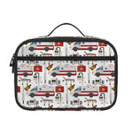 EMS Paramedic Pattern Print Portable Lunch Bag
