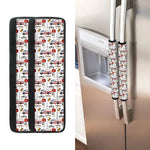 EMS Paramedic Pattern Print Refrigerator Handle Covers