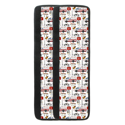 EMS Paramedic Pattern Print Refrigerator Handle Covers