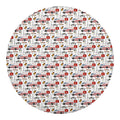 EMS Paramedic Pattern Print Round Blanket