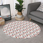 EMS Paramedic Pattern Print Round Rug