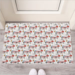 EMS Paramedic Pattern Print Rubber Doormat