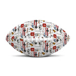 EMS Paramedic Pattern Print Rugby Ball