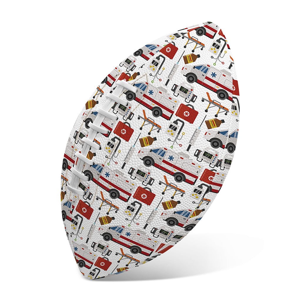 EMS Paramedic Pattern Print Rugby Ball