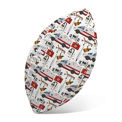 EMS Paramedic Pattern Print Rugby Ball