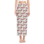 EMS Paramedic Pattern Print Side Slit Maxi Skirt