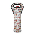 EMS Paramedic Pattern Print Single Neoprene Wine Tote