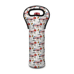 EMS Paramedic Pattern Print Single Neoprene Wine Tote