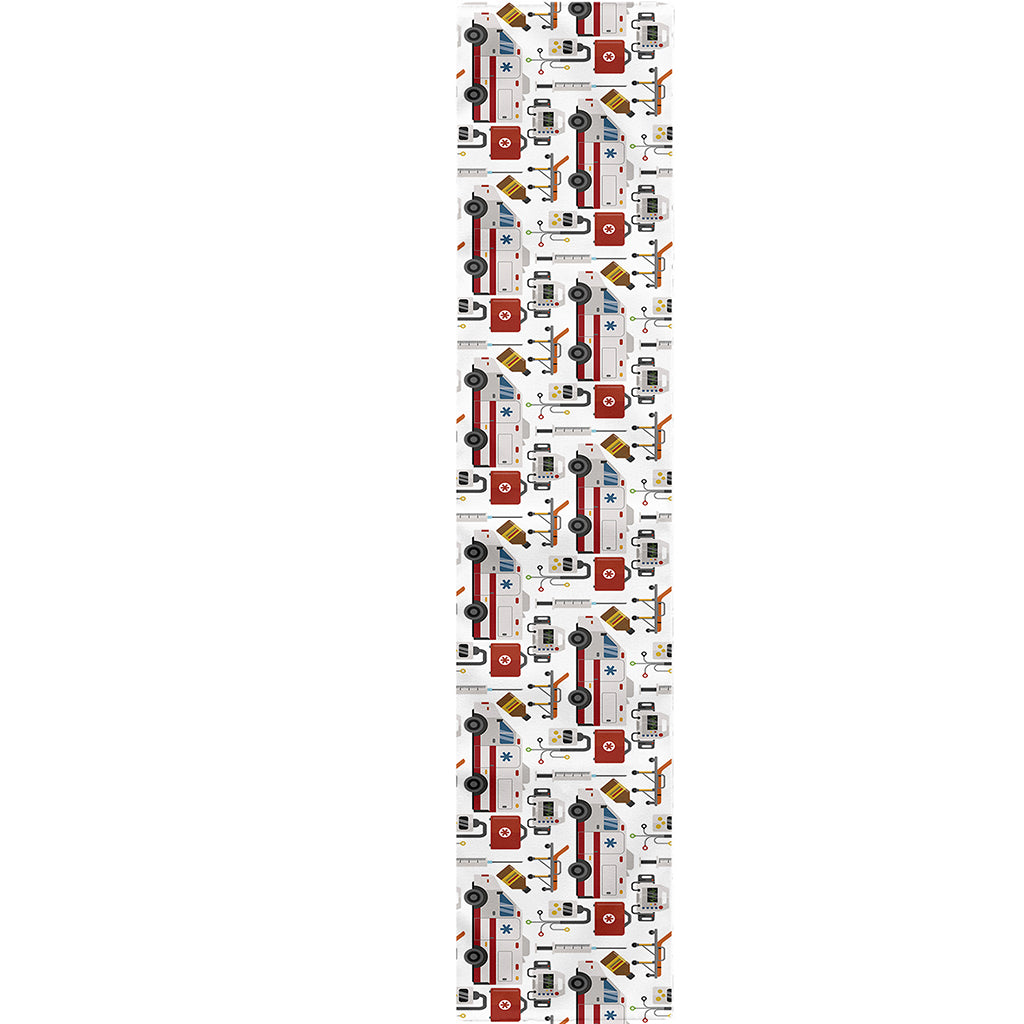 EMS Paramedic Pattern Print Table Runner