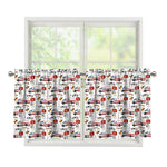EMS Paramedic Pattern Print Tier Curtains
