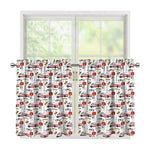 EMS Paramedic Pattern Print Tier Curtains