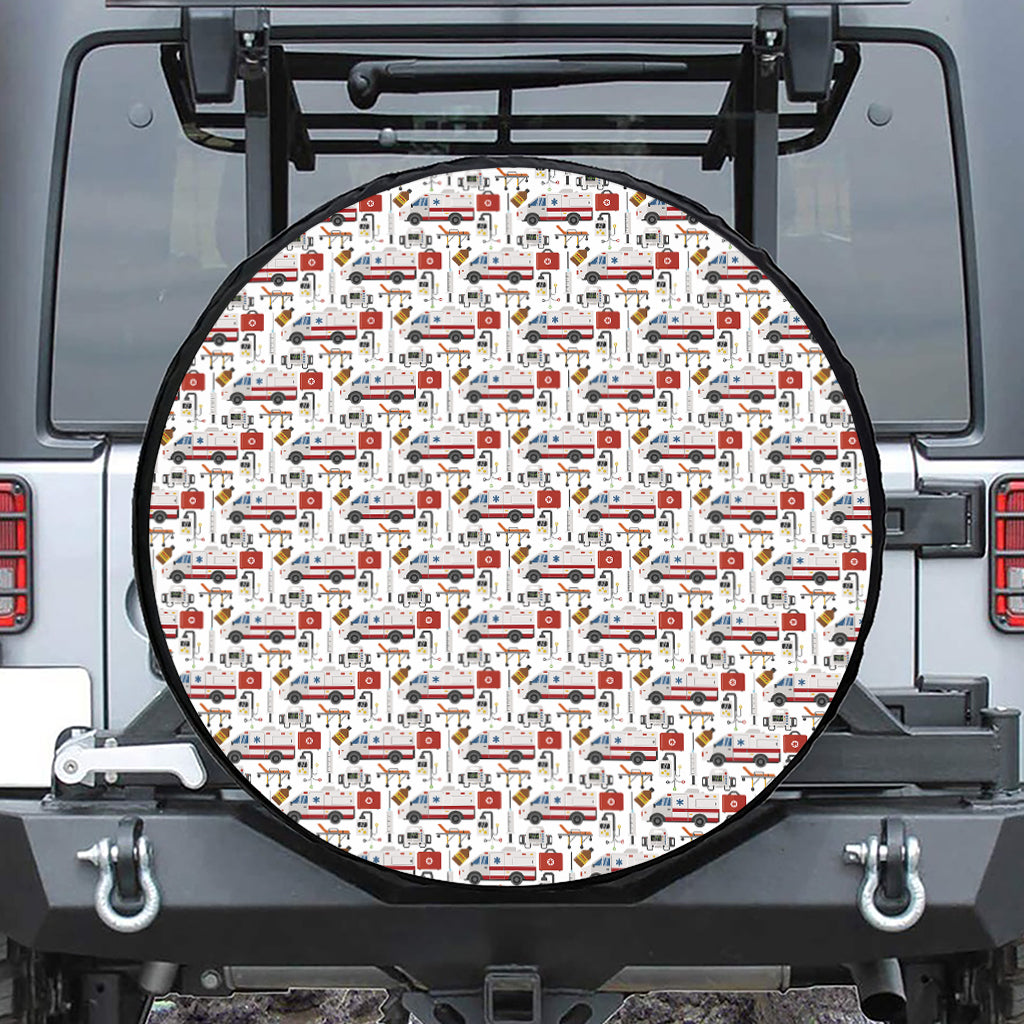 EMS Paramedic Pattern Print Tire Cover
