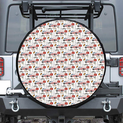 EMS Paramedic Pattern Print Tire Cover