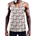 EMS Paramedic Pattern Print Men's Workout Tank Top